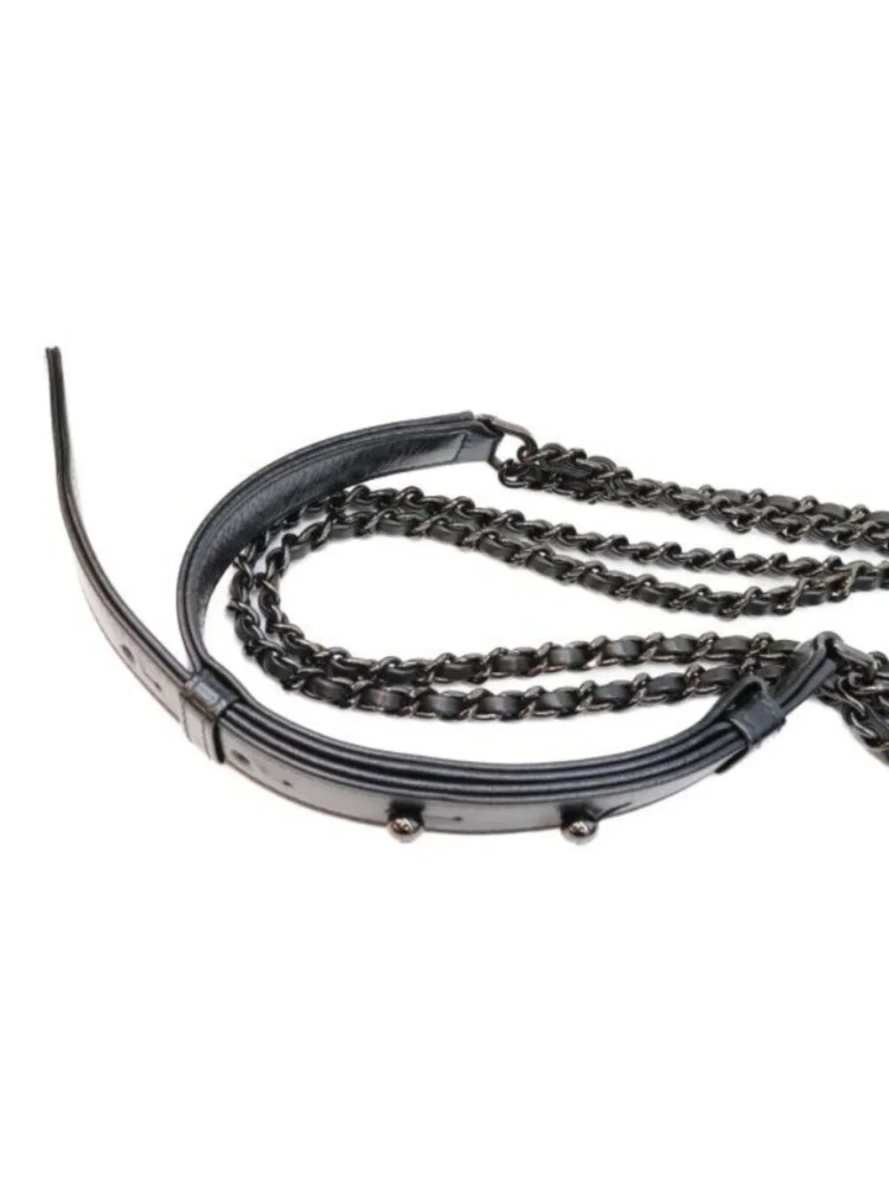 Chanel Vintage Calf So Black Gabriel Douchebo Shoulder
